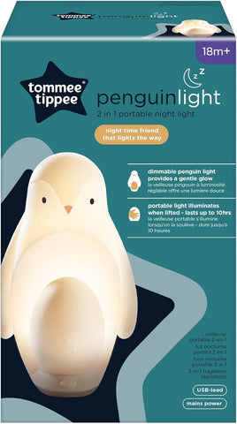 Tommee Tippee Sleep Penguin 2 In 1 Portable Night Light - Sleek Choice UK
