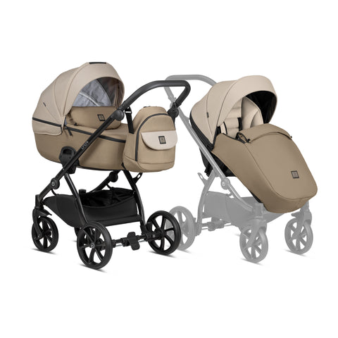 Tutis Uno5+ Earth Chateau Grey 2 in 1 Stroller - Sleek Choice