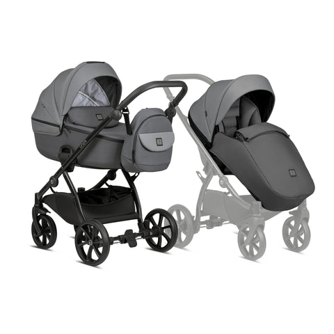 Tutis Uno5+ Earth Grey 2 in 1 Stroller - Sleek Choice UK