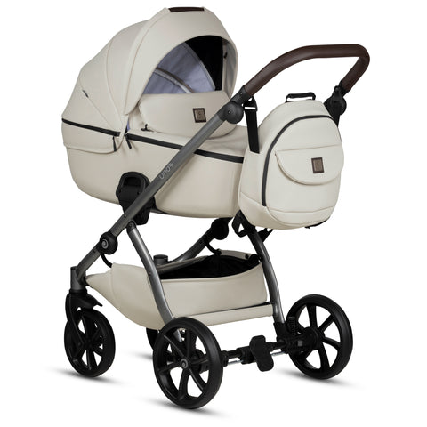 Tutis UNO5+ Leather Black Sesame 168 2 in 1 Stroller - Sleek Choice UK