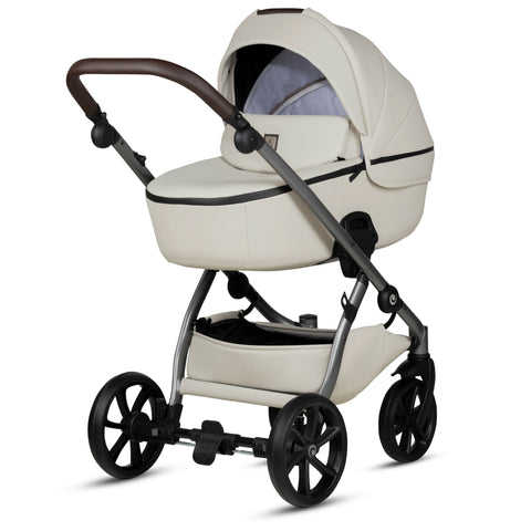 Tutis UNO5+ Leather Black Sesame 168 2 in 1 Stroller - Sleek Choice UK