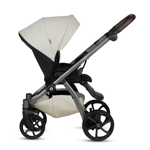 Tutis UNO5+ Leather Black Sesame 168 2 in 1 Stroller - Sleek Choice UK