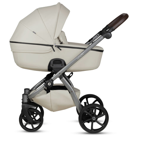 Tutis UNO5+ Leather Black Sesame 168 2 in 1 Stroller - Sleek Choice UK