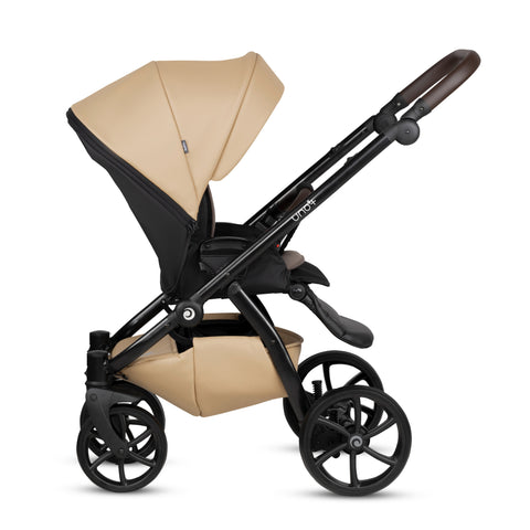 Tutis UNO5+ Leather Caramel 167 2 in 1 Stroller - Sleek Choice UK
