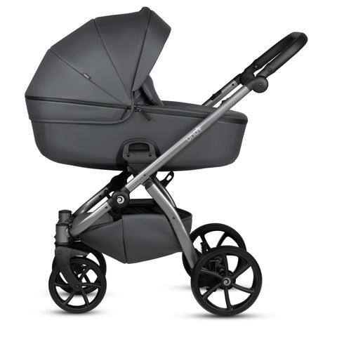 Tutis UNO5+ Leather Licorice 166 2 in 1 Stroller - Sleek Choice UK