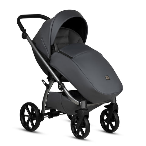 Tutis UNO5+ Leather Licorice 166 2 in 1 Stroller - Sleek Choice UK