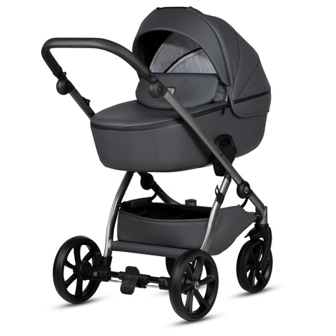 Tutis UNO5+ Leather Licorice 166 2 in 1 Stroller - Sleek Choice UK