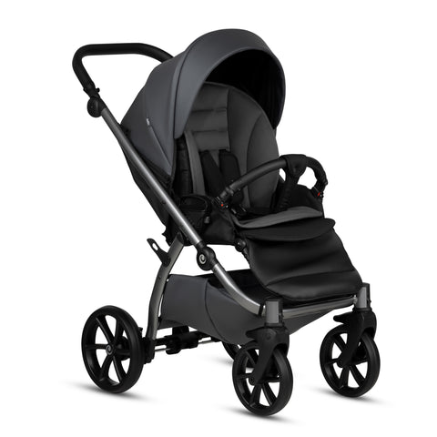 Tutis UNO5+ Leather Licorice 166 2 in 1 Stroller - Sleek Choice UK