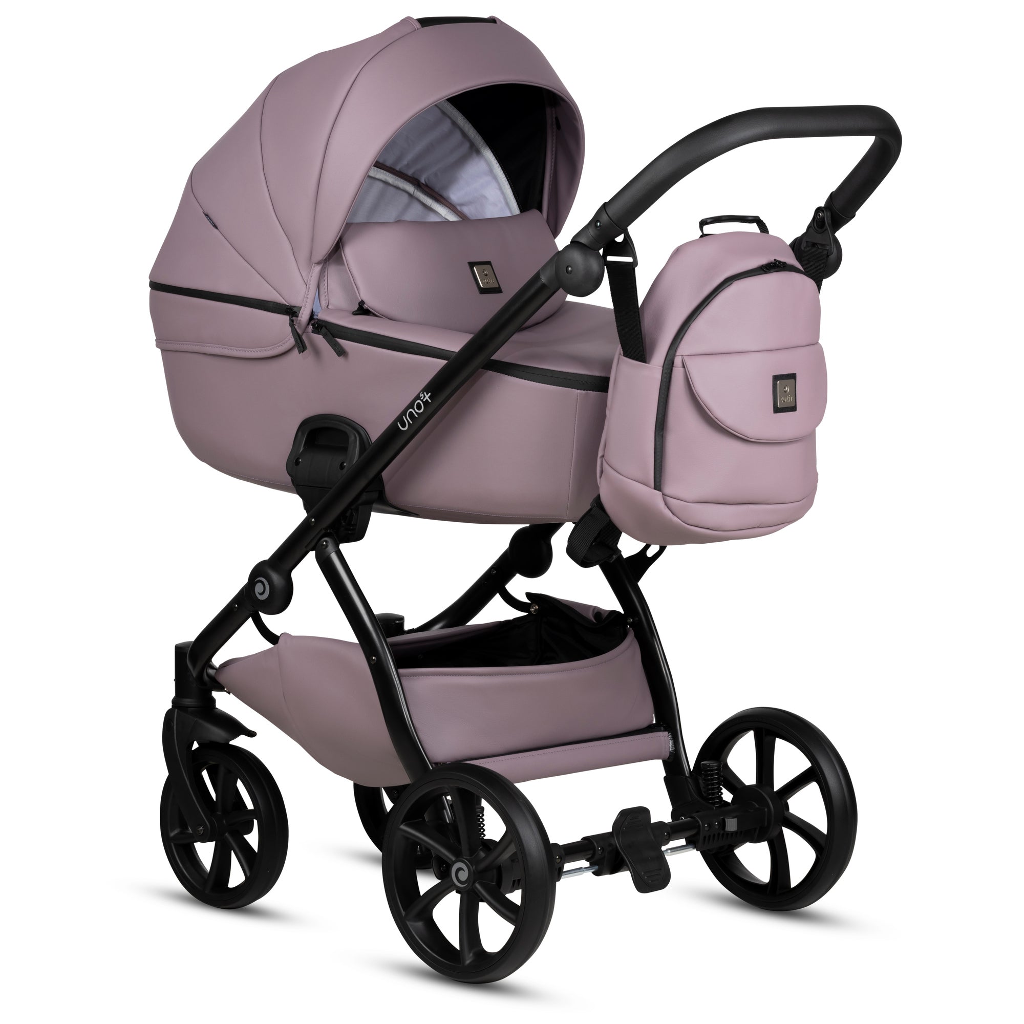 Tutis UNO5+ Leather Mauve 035 2 in 1 Stroller - Sleek Choice UK