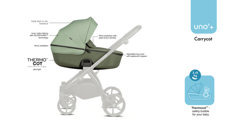 Tutis Uno5+ Earth Matcha 2 in 1 Stroller - Sleek Choice UK
