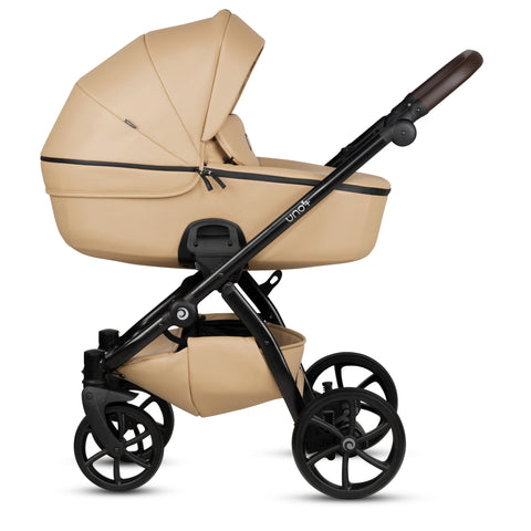 Tutis UNO5+ Leather Caramel 167 2 in 1 Stroller - Sleek Choice