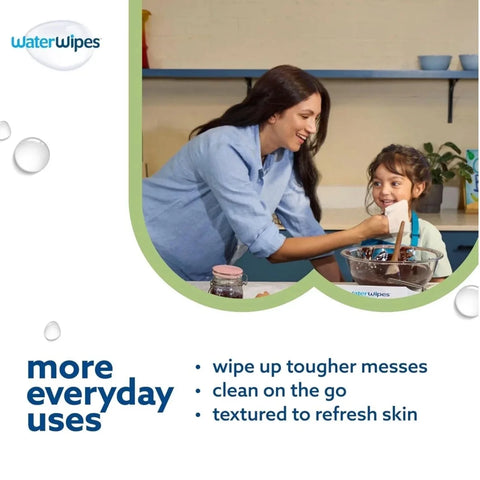 WaterWipes Sensitive Baby & Toddler Textured Wipes 60 pcs