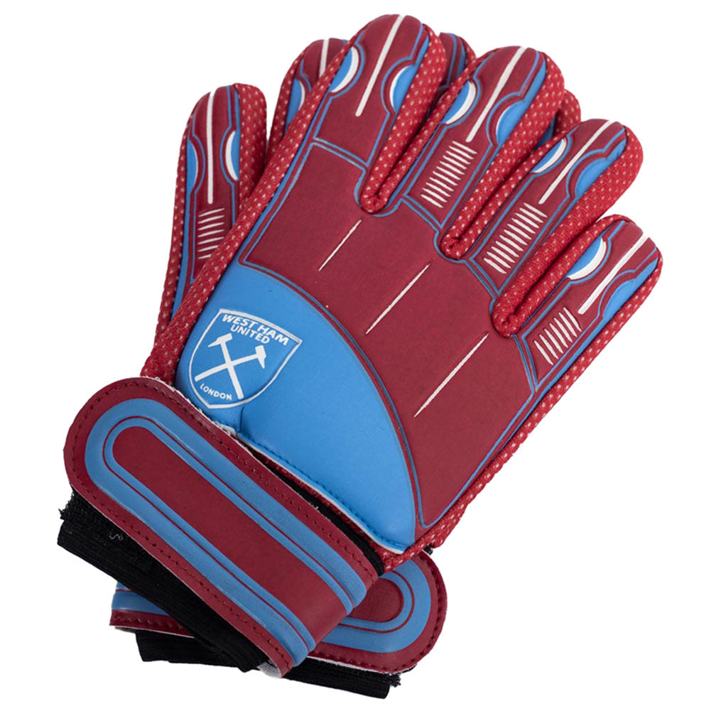 West Ham United FC Delta Goalkeeper Gloves Kids - Sleek Choice UK