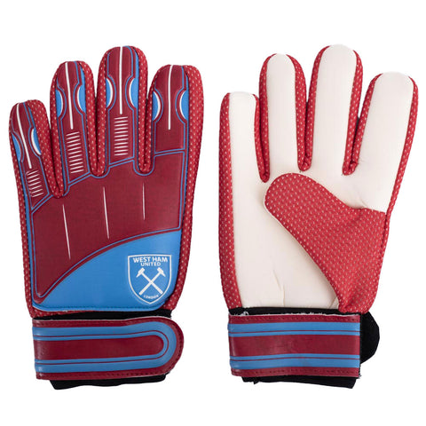 West Ham United FC Delta Goalkeeper Gloves Kids - Sleek Choice UK