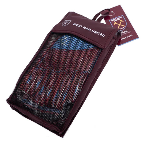 West Ham United FC Delta Goalkeeper Gloves Kids - Sleek Choice UK