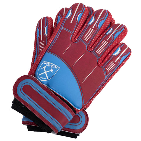 West Ham United FC Delta Goalkeeper Gloves Kids - Sleek Choice UK