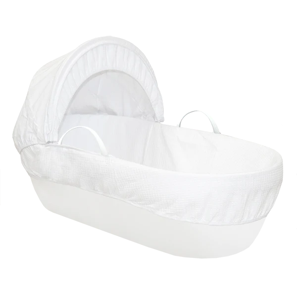 Shnuggle Classic Moses Basket White - Sleek Choice