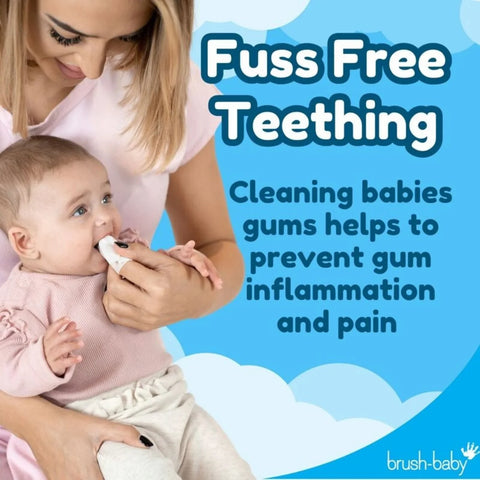 brush-baby Biodegradable Teething Wipes From Birth