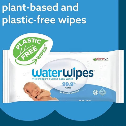 WaterWipes Sensitive Baby Wipes 60 pcs