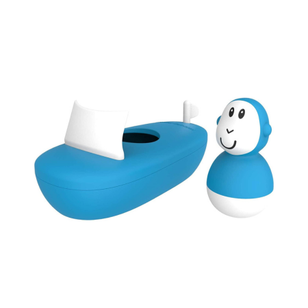 Monkey Bathtime Boat Toy Set - Sleek Choice