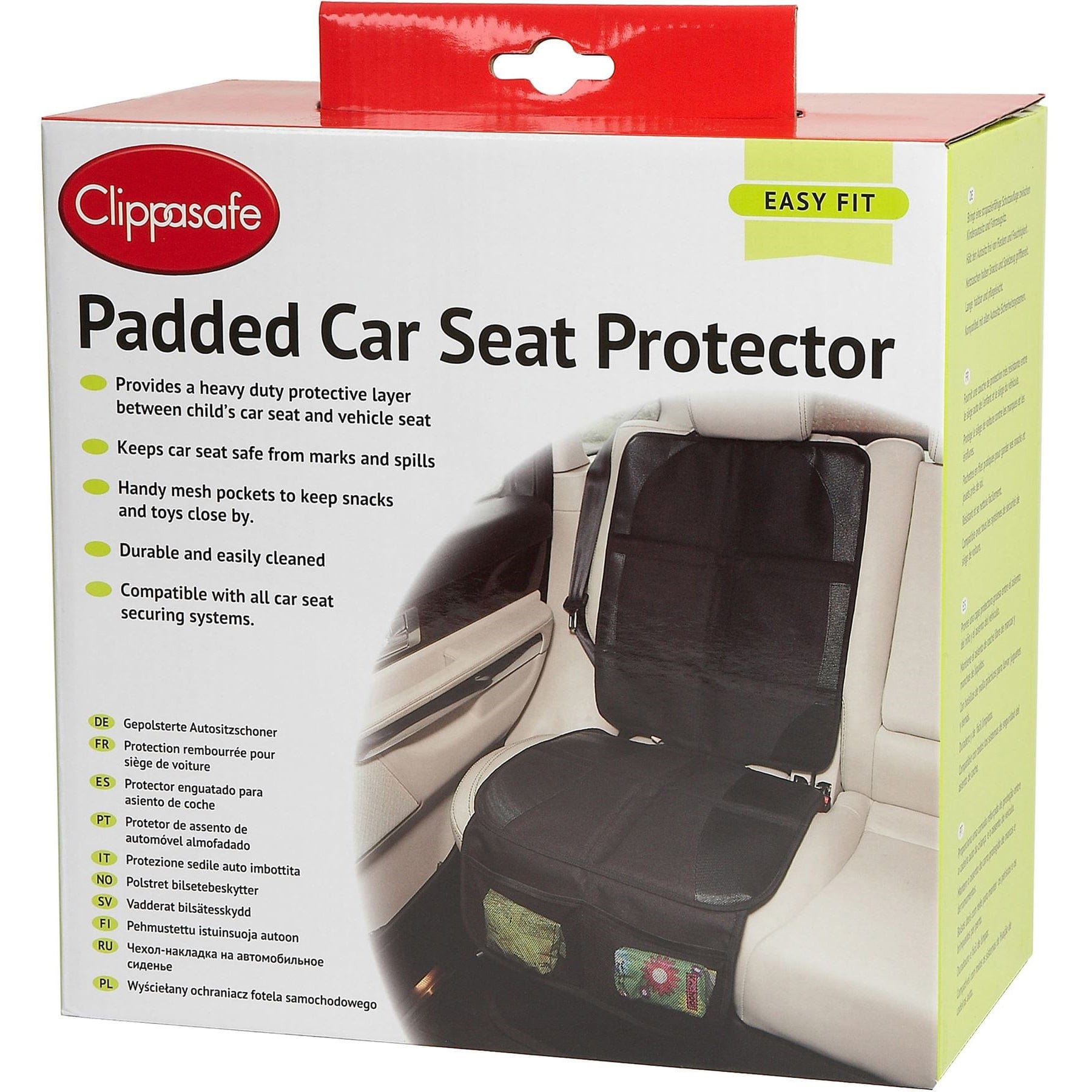 Clippasafe Padded Car Seat Protector - Sleek Choice