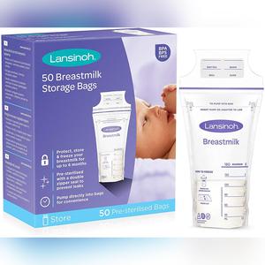 Lansinoh Breast Milk Storage Bags 50 Pack