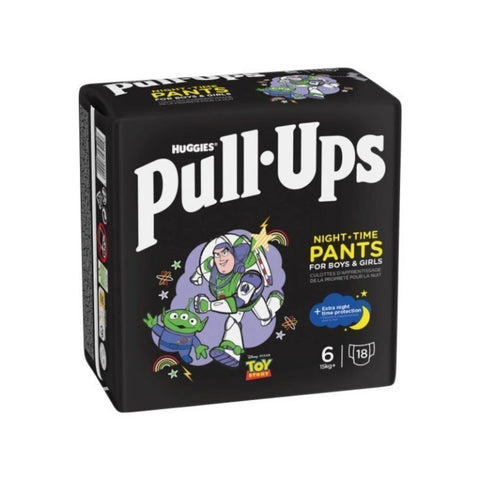 Huggies Pull-Ups Unisex Night Time Nappy Pants Size Size 6 - 18 Nappies