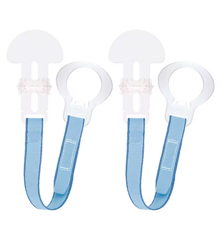 Soother Accessories Clip Double Pack - Sleek Choice