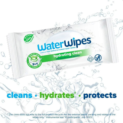 WaterWipes Hydrating Wipes 60 pcs