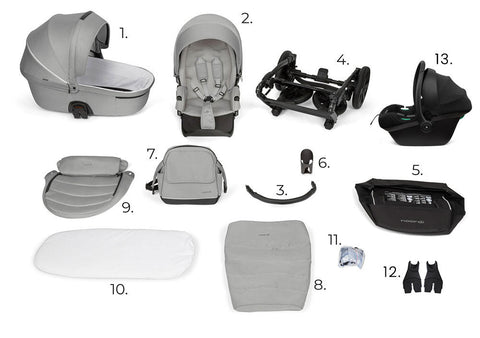 Noordi Fjordi V1 - 3in1 Travel System with Travel Carrier i-Size Car Seat