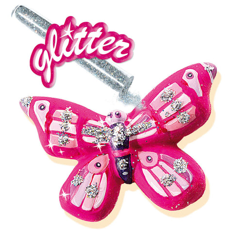 SES CREATIVE Children's Butterfly Glitter Casting and Painting Set