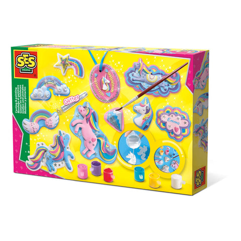 SES CREATIVE Children's Unicorns Casting and Painting Set