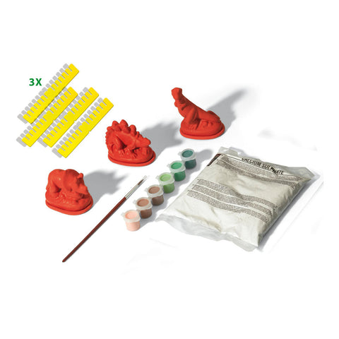 SES CREATIVE Children's Dinosaurs Casting and Painting Set