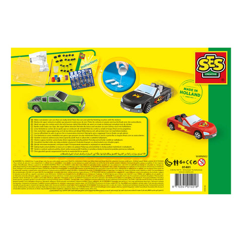 SES CREATIVE Kids Cars Casting & Painting Kit