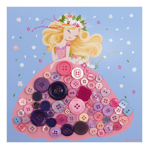 SYCOMORE Stick & Fun Children's Button Boards Princess