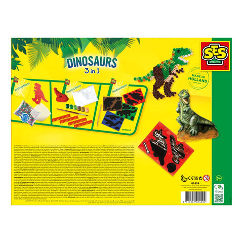 SES CREATIVE Kids Dinosaurs 3-in-1 Craft Set