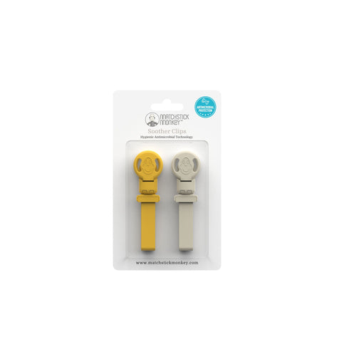 Double Soother Clip Blue & Green - Sleek Choice