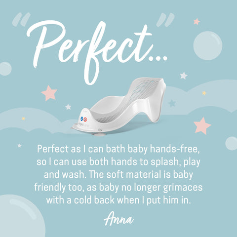 Angelcare Soft Touch Mini Bath Support Grey - Sleek Choice