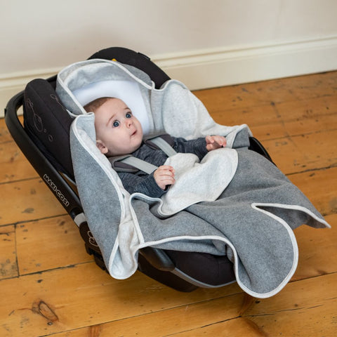 Purflo Cosy Wrap Travel Blanket Minimal - Grey