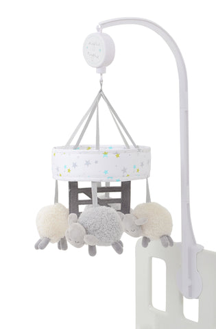 East Coast Silver Cloud Counting Sheep Mobile - Sleek Choice