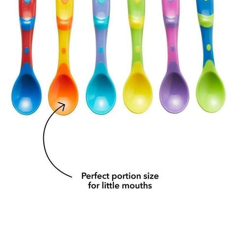 Nuby Baby Steriliser Safe Weaning Spoons Pack of 6 - Sleek Choice