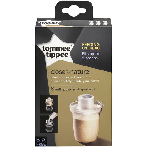 Tommee Tippee Closer To Nature Milk Powder Dispensers x 6 - Sleek Choice