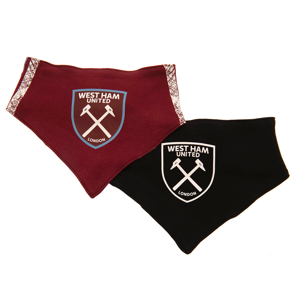 West Ham United FC 2 Pack Bibs ST - Sleek Choice